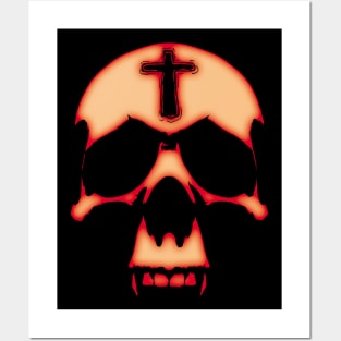 Vampire skull Posters and Art